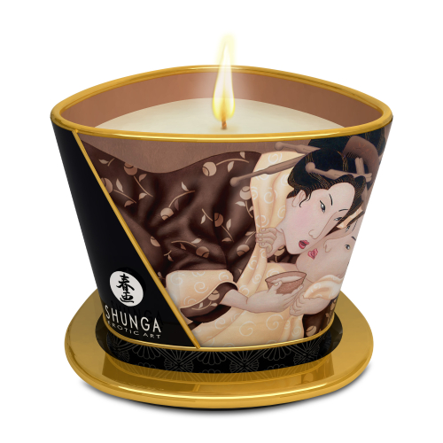 Масажна свічка з ароматом шоколад SHUNGA Intoxicating Chocolate 170 мл - 2