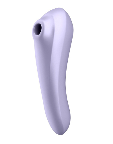 Смарт вибратор и вакуумный стимулятор для клитора 2-в-1 сиреневый Satisfyer Dual Pleasure - 4