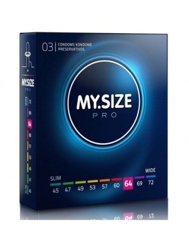 MY SIZE PRO презервативи 64 мм 3 штуки Май Сайз про Латексні - 1