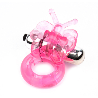 Кольцо эрекционное с вибрацией BUTTERFLY RING EROKEY