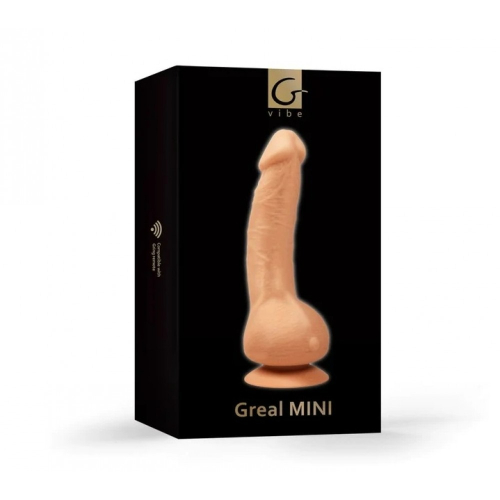 Вибратор реалистичный на присоске бежевый Gvibe Greal Mini - 6