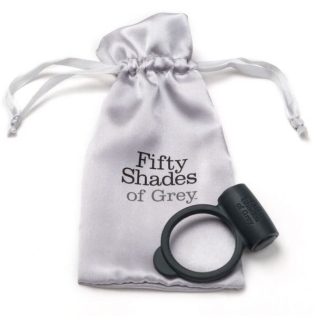 Эрекционное виброкольцо черного цвета Fifty shades of grey Твое и мое