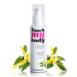 Масажна олія-лубрикант силіконова з ароматом Іланг-Іланг Love To Love TOUCH MY BODY 100 мл