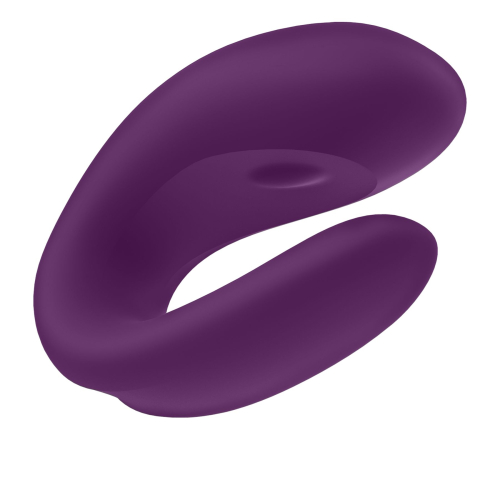 Вибратор для пар стимулирует точку Джи, пенис и клитор фиолетовый Satisfyer Double Joy - 5