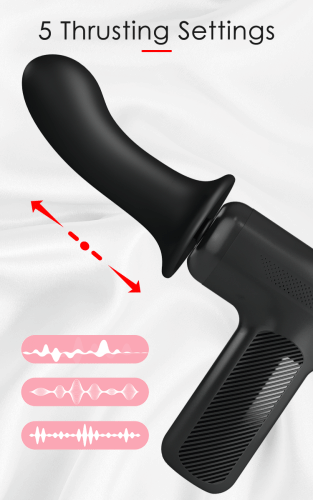 Вибратор пистолет для точки G черный Lybaile Dj Doctor Massage Gun - 16