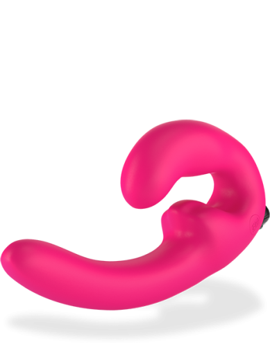 Безременной страпон з вібрацією Sharevibe Fun Factory рожевий - 4