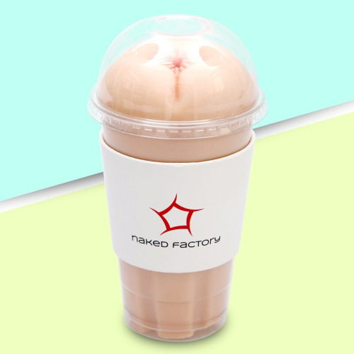 Мастурбатор-анус сквозной в колбе телесный Naked Factory Cup Sleeve A-1 - 9