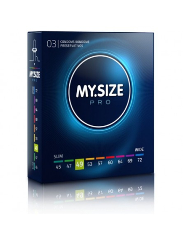 MY SIZE PRO презервативи 49 мм 3 штуки Май Сайз про тонкі - 1