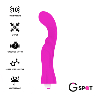 Вибратор для зоны точки G фиолетового цвета GREGORY G-SPOT 