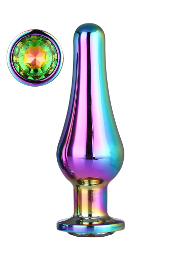 Анальна пробка конічної форми Dream Toys GLEAMING LOVE COLOURED PLEASURE PLUG L - 1