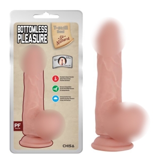 Фаллоимитатор реалистичный на присоске телесного цвета Chisa Bottomless Pleasure