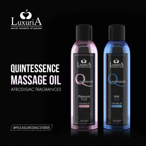 Масажна олія афродизіак Intimateline Luxuria Quintessence Hot Kiss 150мл - 2