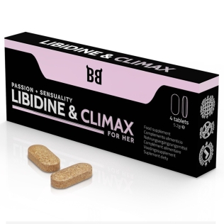 Таблетки для женщин для повышения либидо Blackbull Libidine Climax Increase For Women 4 капсулы