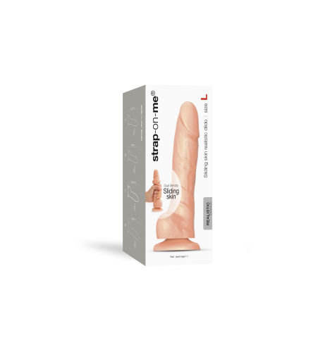 Фаллоимитатор Strap-On-Me SLIDING SKIN REALISTIC DILDO VANILLE - L - 8