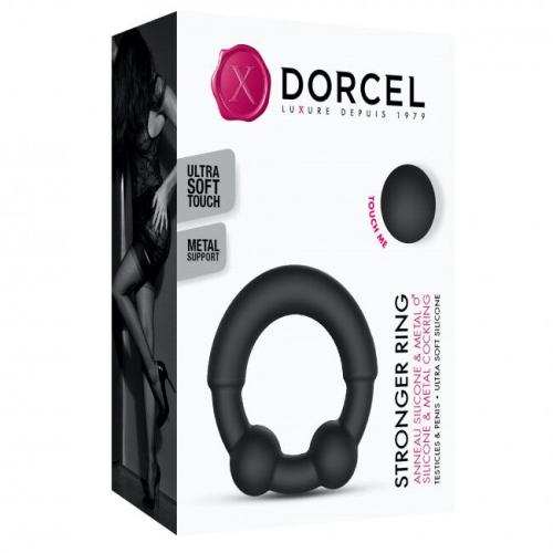Ерекційне кільце з металевими вставками Dorcel STRONGER RING - 8