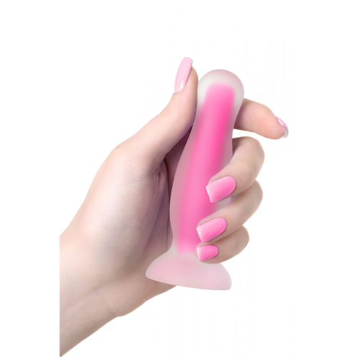 Анальная пробка светящаяся розового цвета Loveshop - 2