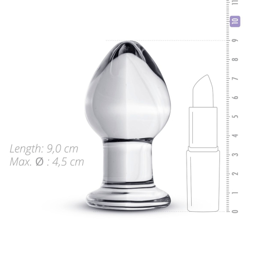 Анальна пробка скляна Gildo Glass Buttplug No. 26 - 3