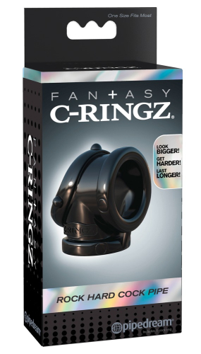 Подвійне ерекційне кільце на член чорного кольору Fantasy C Ringz - 1
