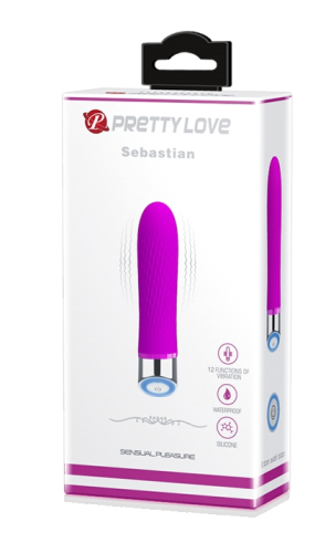 Вибромассажер для стимуляции клитора фиолетовый Pretty Love Sebastian - 10