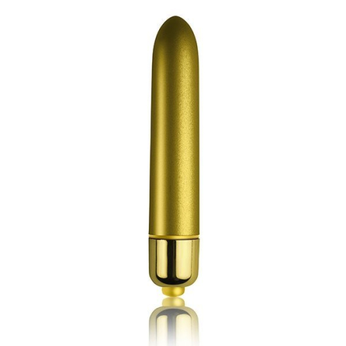 Мини-вибратор вибропуля для душа Rocks Off RO-90mm Touch of Velvet Sunflower Summer 10 режимов вибрации - 1