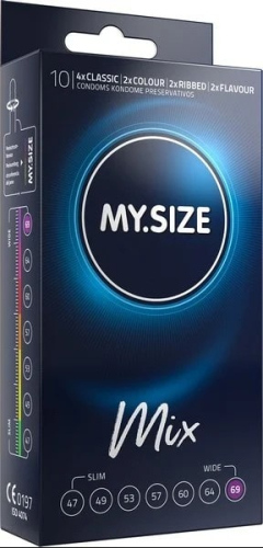 MY SIZE MIX презервативы 69 мм 10 штук Май Сайз Микс - 1