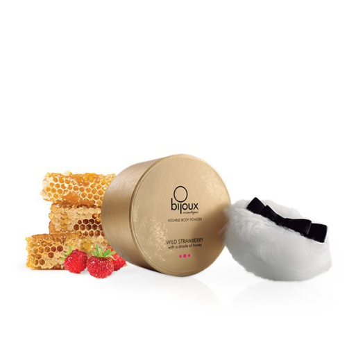 Мерехтлива пудра для тіла Sunset Glow Delicatessen зі смаком суниці та меду Bijoux Cosmetiques 45гр - 1