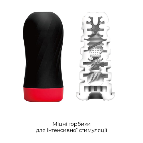 Мастурбатор Tenga Air-Tech TWIST Tickle Red Тенга - 3
