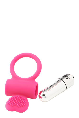 Ерекційне віброкільце рожевого кольору Dream Toys FLIRTS COCKRING - 3