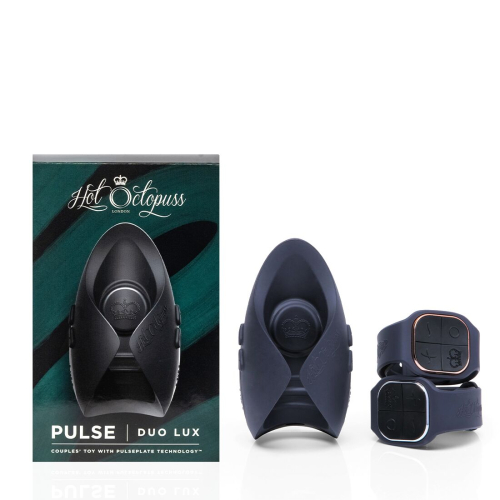 Мастурбатор для пениса Hot Octopuss PULSE DUO LUX пульсация подходит для пар с 2 пультами черный - 11