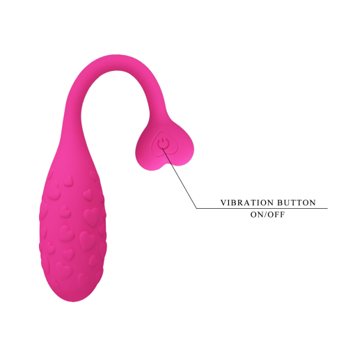Смарт виброяйцо вагинальное розовое LYBAILE Pretty Love Fisherman Mobile APP - 8