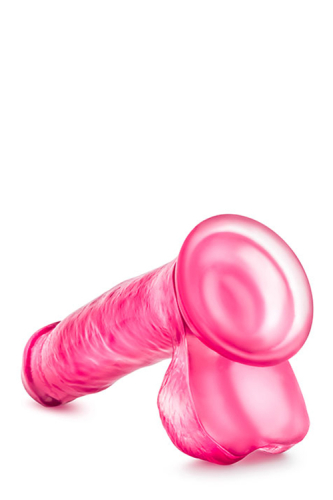 Реалістичний фалоімітатор з мошонкою рожевий B yours SWEET N HARD - 4