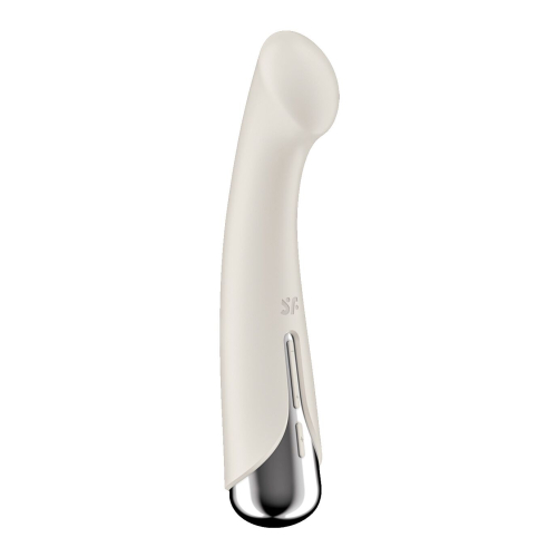 Вибратор вагинальный и для точки G с ротацией бежевого цвета Satisfyer Spinning G-Spot 1 - 5