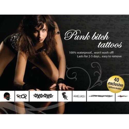 Тимчасове тату Tattoo Set-Punk Bitch - 1