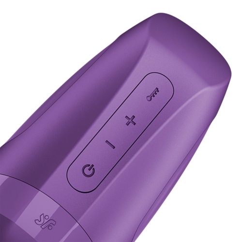 Мастурбатор имитатор минета, подогрев и вибрация фиолетовый Satisfyer Men Heat Vibration Battery Series - 5