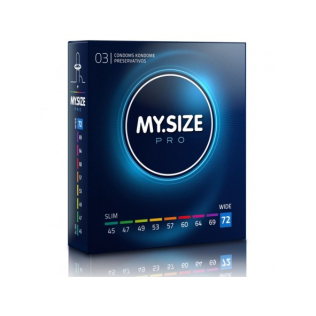 MY SIZE PRO презервативы 72 мм 3 штуки Май Сайз Про тонкие