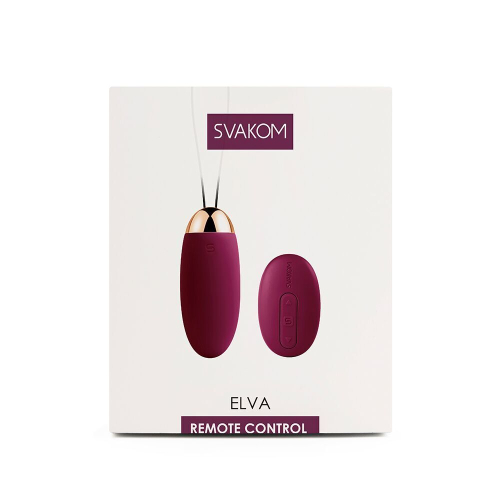Виброяйцо с пультом ДУ силиконовое фиолетовое Svakom Elva - 8