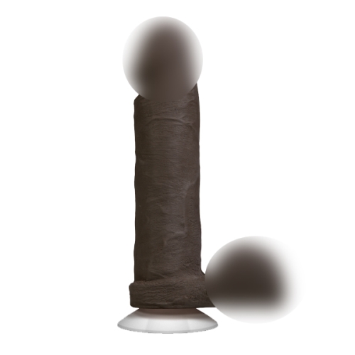 Фаллоимитатор 18,5 см/5 см реалистичный с яичками Doc Johnson The Realistic Cock 8 inch Black - ULTRASKYN L Vack-U-Lock - 1