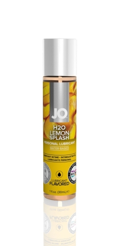 Лубрикант съедобный для оральных ласк вкус лимона System JO H2O 30 мл - 1