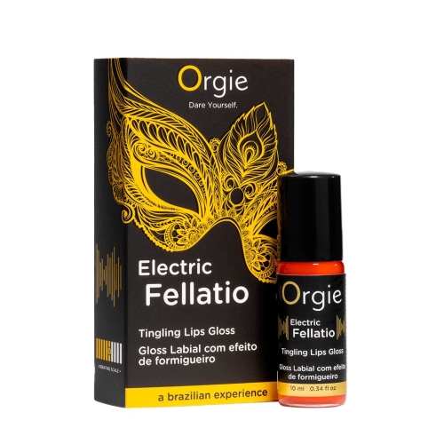 Блиск для губ з ефектом вібрації зі смаком фруктового асорті Orgie Electric Fellatio Lips Gloss 10 мл - 1