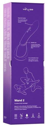 Смарт вібратор для точки G фіолетовий We-Vibe Wand 2 - 9