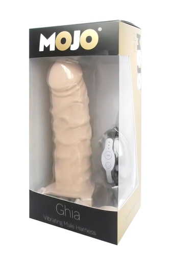 Страпон пустотілий для члена тілесного кольору Водонепроникний MOJO THROTTLE - 2