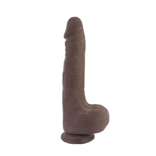Фаллоимитатор реалистичный на присоске коричневого цвета Chisa Funky Dick - 2
