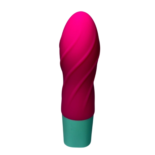 Міні-вібратор із рельєфом для клітора рожевий Passion Play 10 режимів вібрації - 2