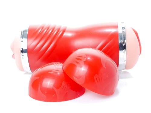 Мастурбатор вагина и ротик в колбе телесного цвета BOSS of TOYS BOSS CLEO Double Delight - 3