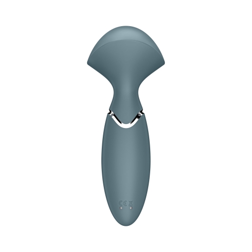Вібромасажер Ванд для стимуляції ерогенних зон сірого кольору Satisfyer - 4