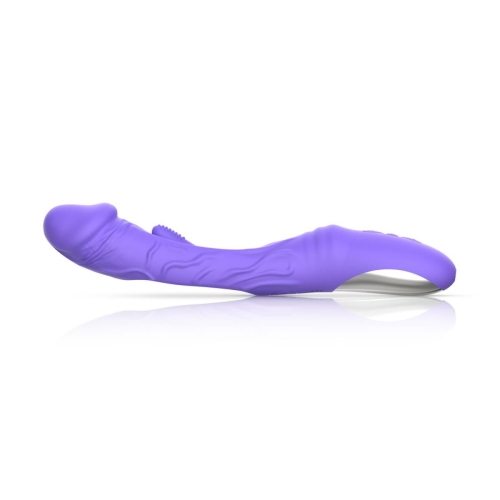 Вибратор для точки G фиолетовый Good Vibes Only Flax Vibrating Dildo with G-Spot - 4