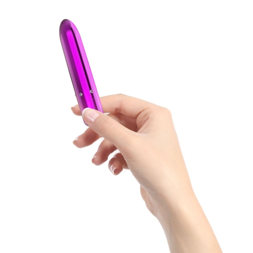 Вібропуля для інтимних місць фіолетова PowerBullet Pretty Point Rechargeable - 3