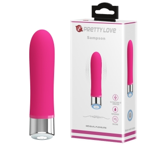 Вибратор мини с функцией памяти и LED-подсветка розовый Lybaile PRETTY LOVE Sampson