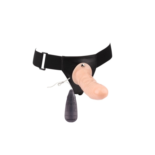 Страпон з вібрацією на трусиках бежевий Chisa Basic Vibrating - 3