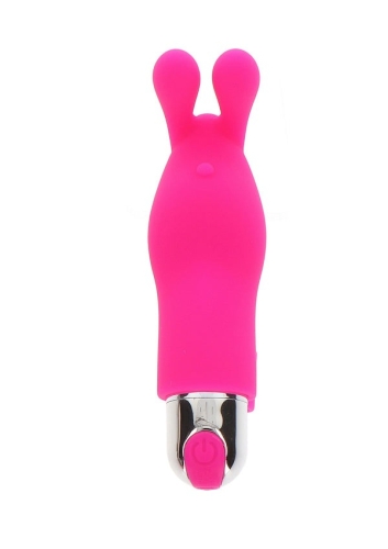 Вибратор на палец для клитора в виде кролика розовый Toy Joy Bunny Pleaser - 2